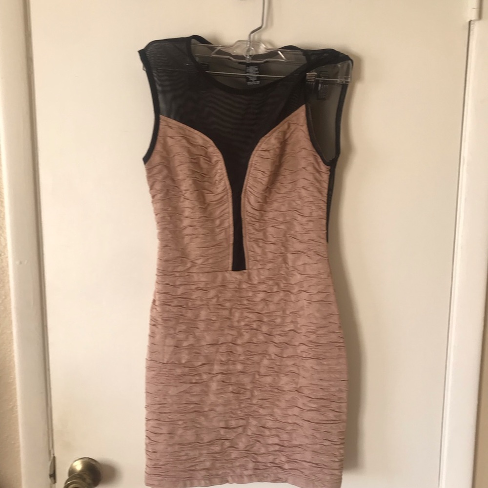 Gold and black mini dress!